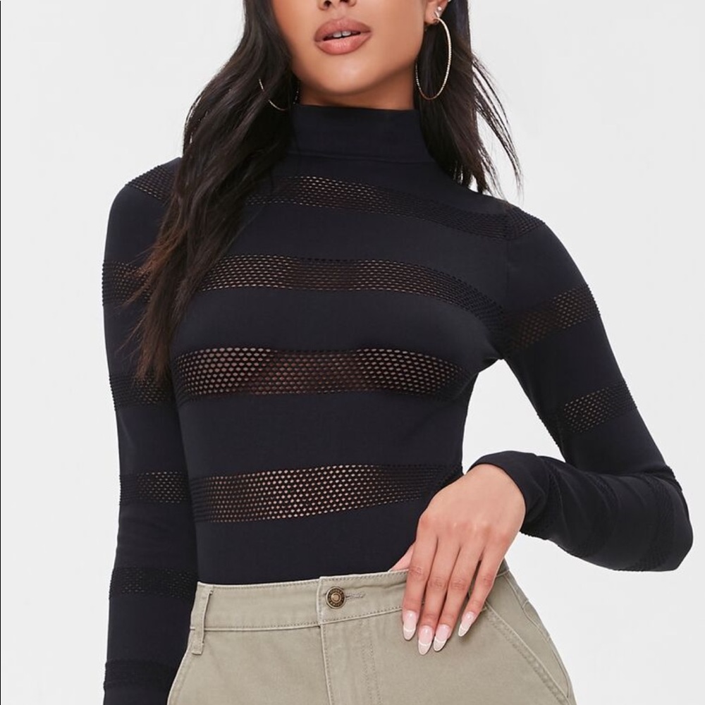 Forever 21 Seamless Long Sleeve Bodysuit